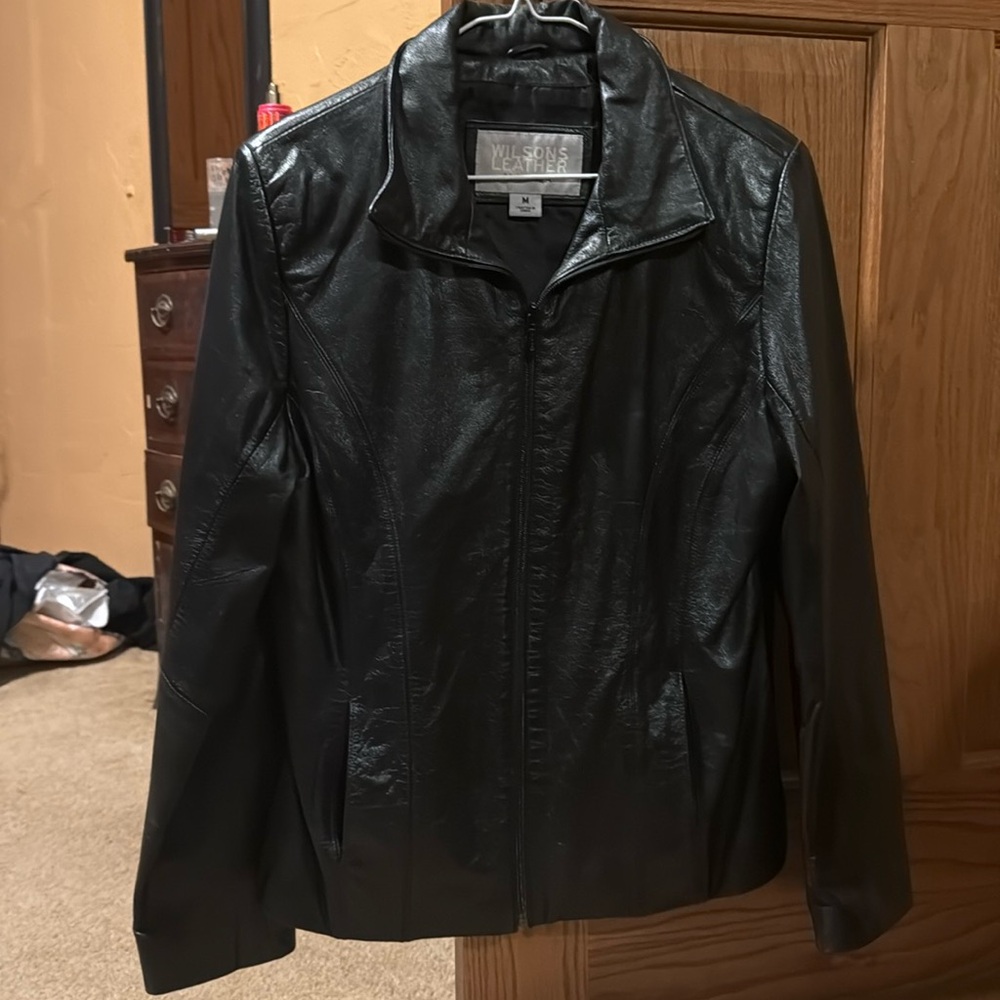 Leather jacket. Wilson’s Leather Maxima brand. Size M! Soft and unblemished!